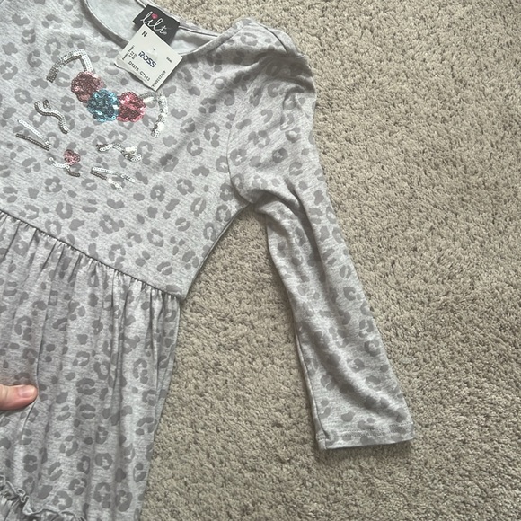 Girls Cheetah Dress - 6x - Picture 4 of 6